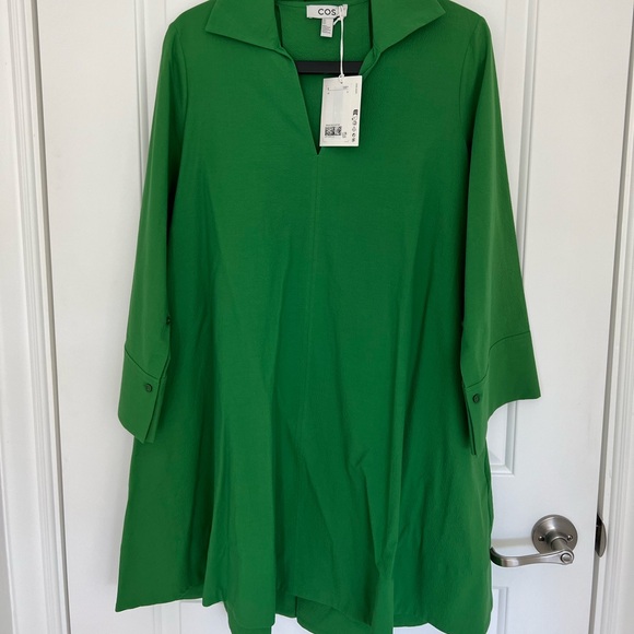 COS A-Line open collar dress - Picture 1 of 2